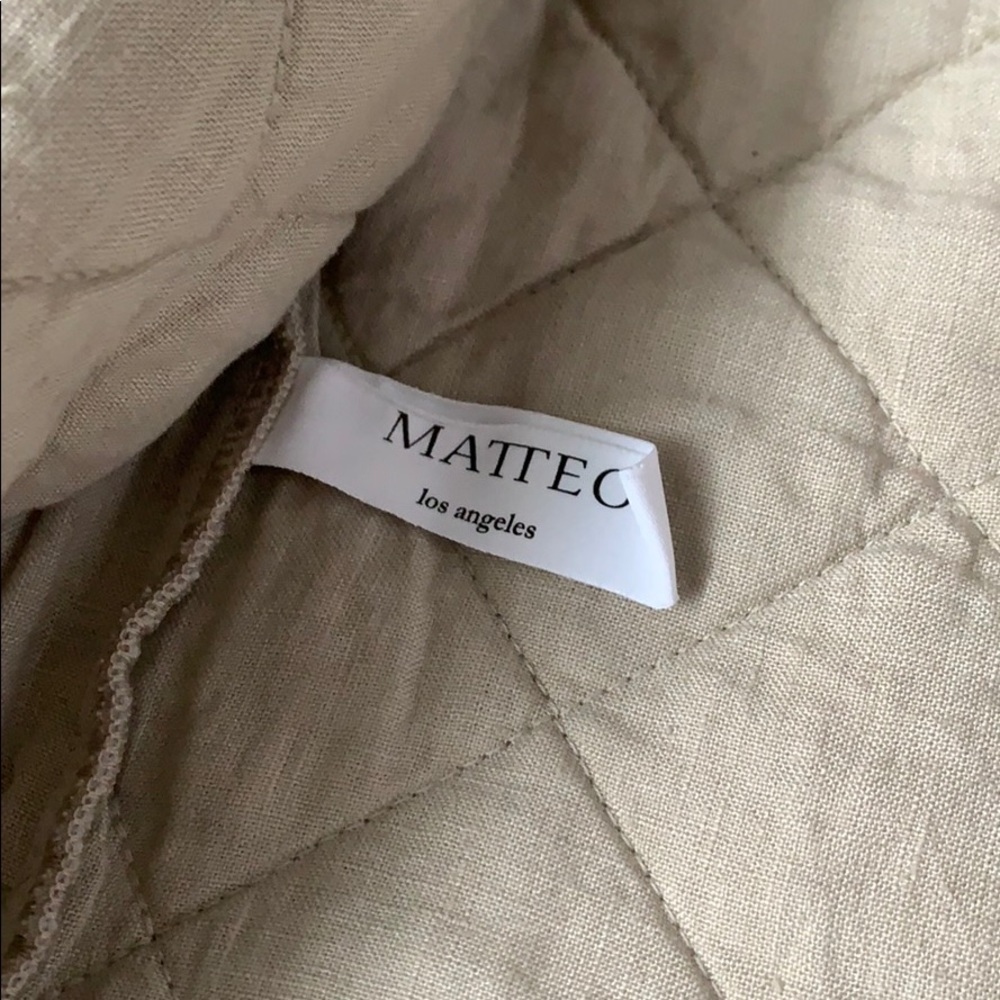Matteo Los Angeles Condor Ida Quilted Linen Jacket XS Oat - Picture 4 of 6